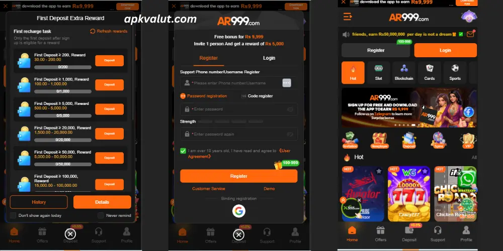 AR999 App Download(free login & register)New Earning APK 2 AR999 app